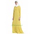 Frilled abaya dress with pintucks- Lemon Yellow Frilled abaya dress with pintucks- Lemon Yellow